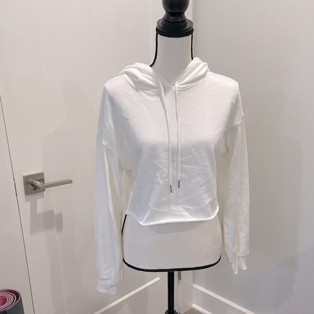 White Cropped Sweatshirt from Amazon